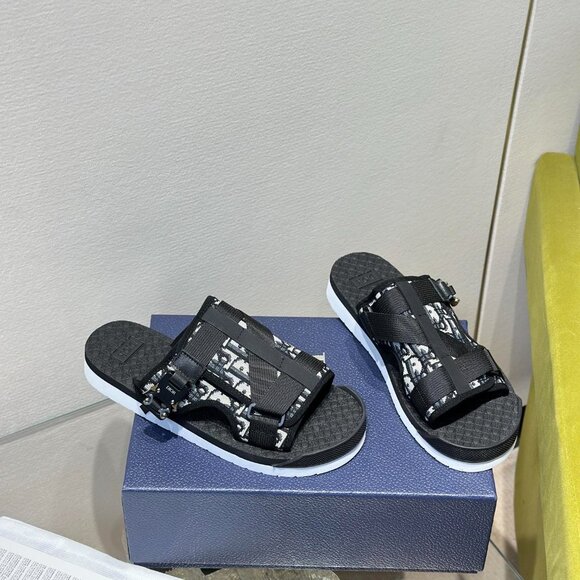 Dior , Alpha Oblique Sandals in Brown , BNIB 43 - Picture 3 of 6